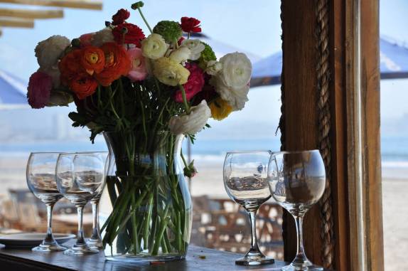 Restaurante do nosso delicioso almoço em frente à praia de La Serena, no Chile